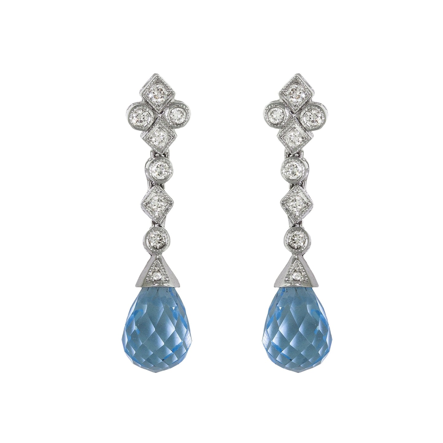 Blue Topaz Earrings