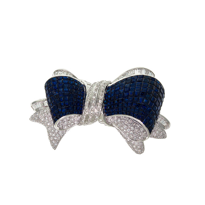 Bursting Bow | Diamond Brooch