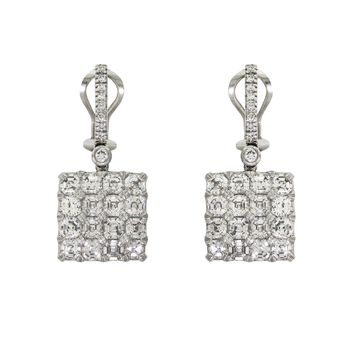 Clarity | Square Diamond Earrings