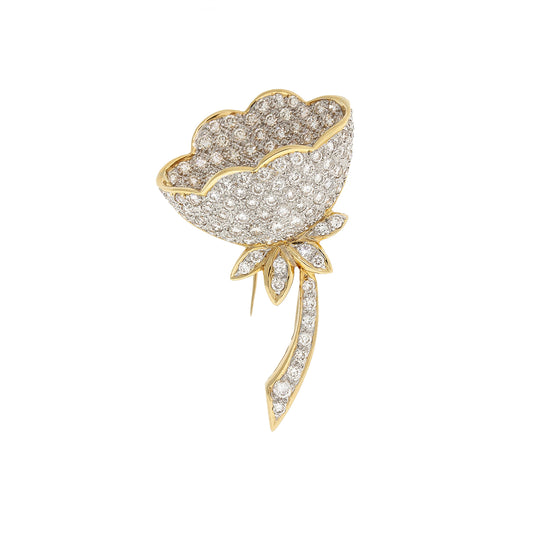 Bloom |  Diamond Brooch