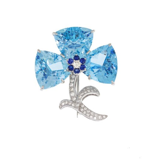 Bloom | Flower Topaz Brooch