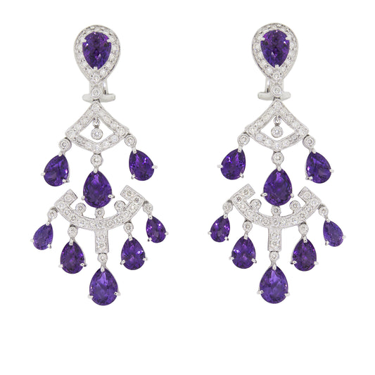 Fascinate | Chandelier Amethyst Earrings