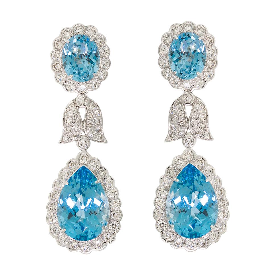   Blue Topaz Earrings