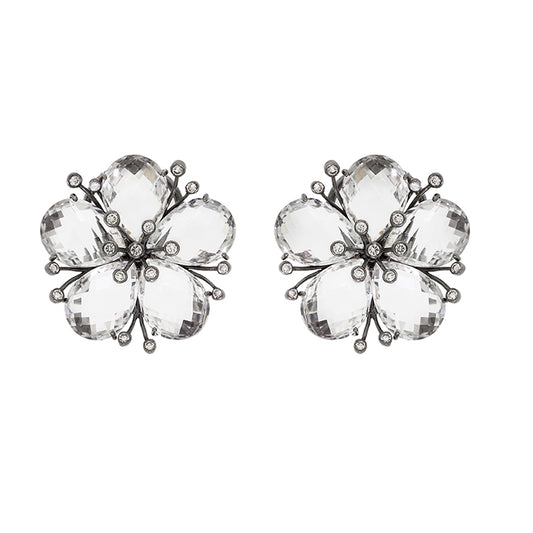 Jubilation | Flower Crystal Earrings