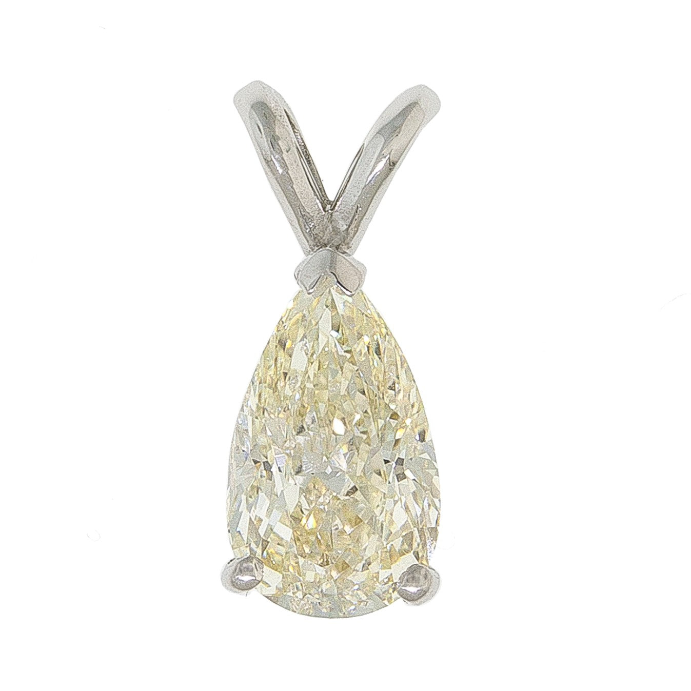 Pear Cut Diamond Necklace