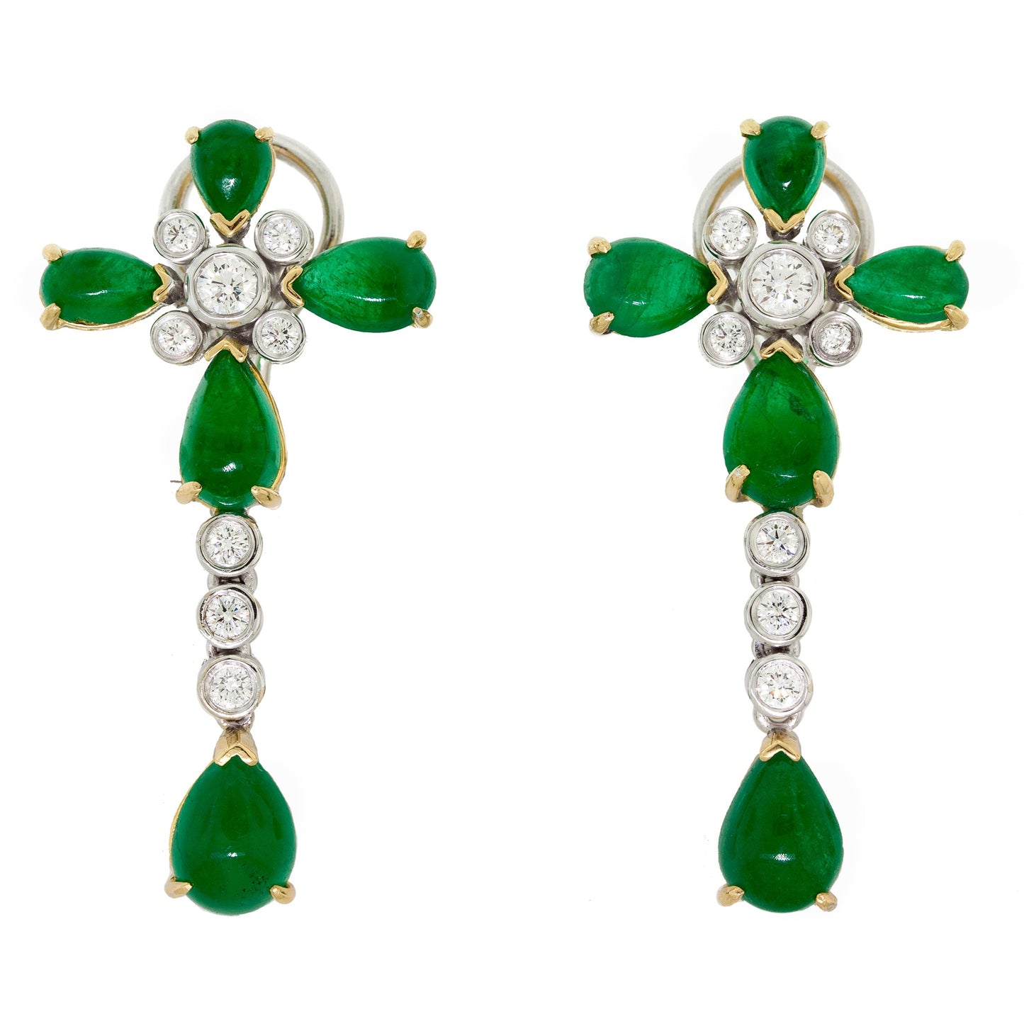 Cross Diamond Earrings