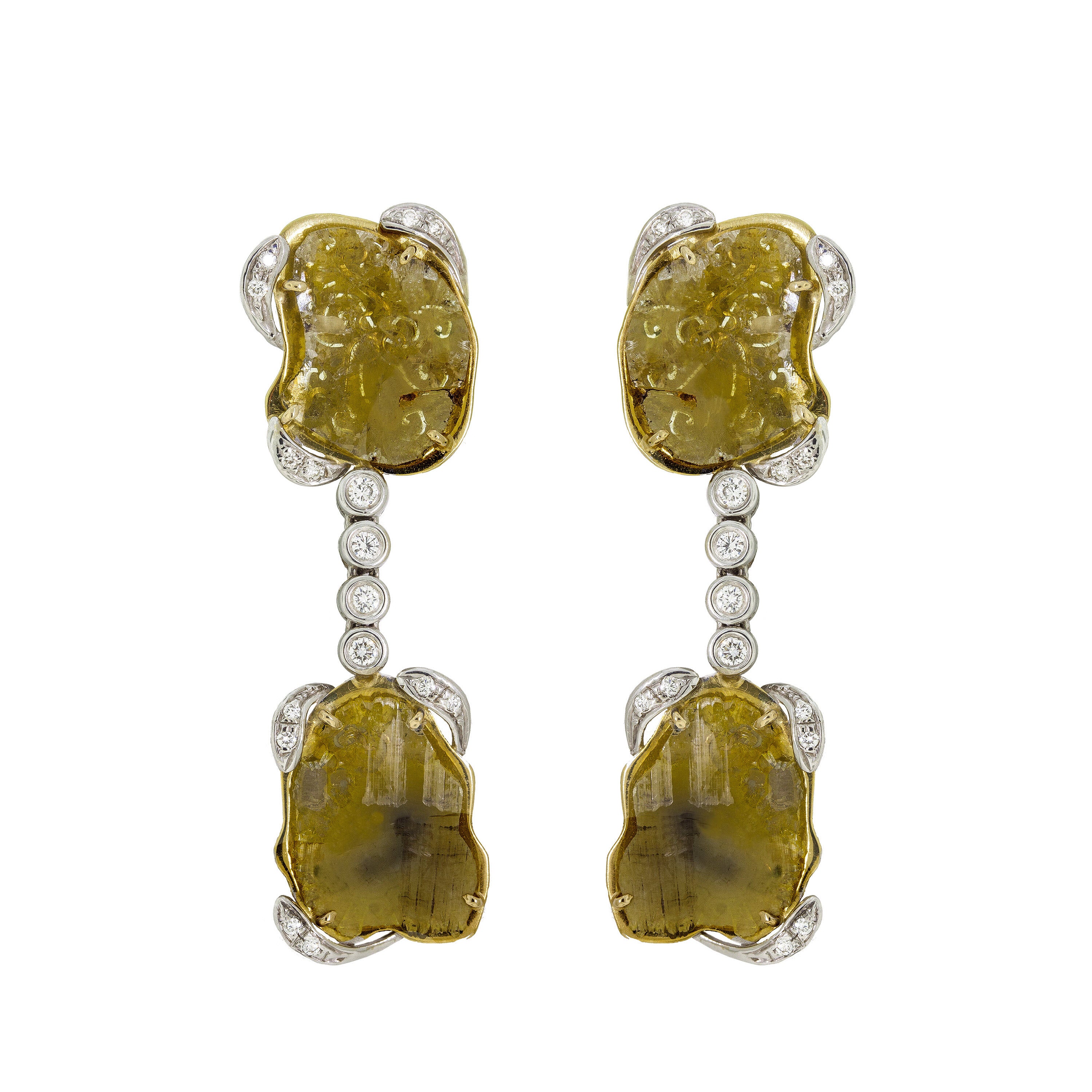 Lemo Rasko Surprise | Slice Yellow Diamond Earrings | Rasko Jewellery