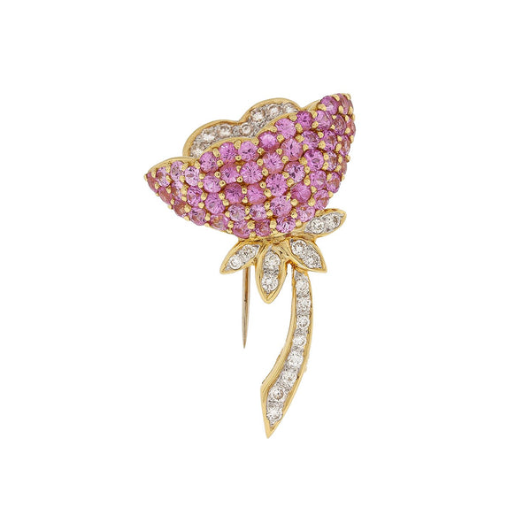 Bloom | Pink Sapphire Brooch