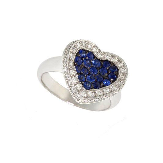  Heart Sapphire Ring 
