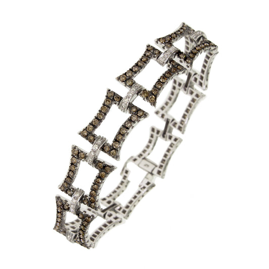 Enigma |  Champagne Diamond Bracelet