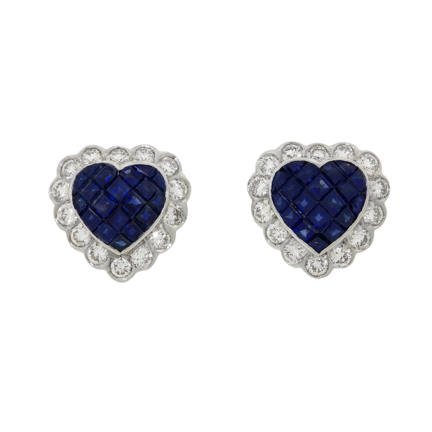  Heart Sapphire Earrings