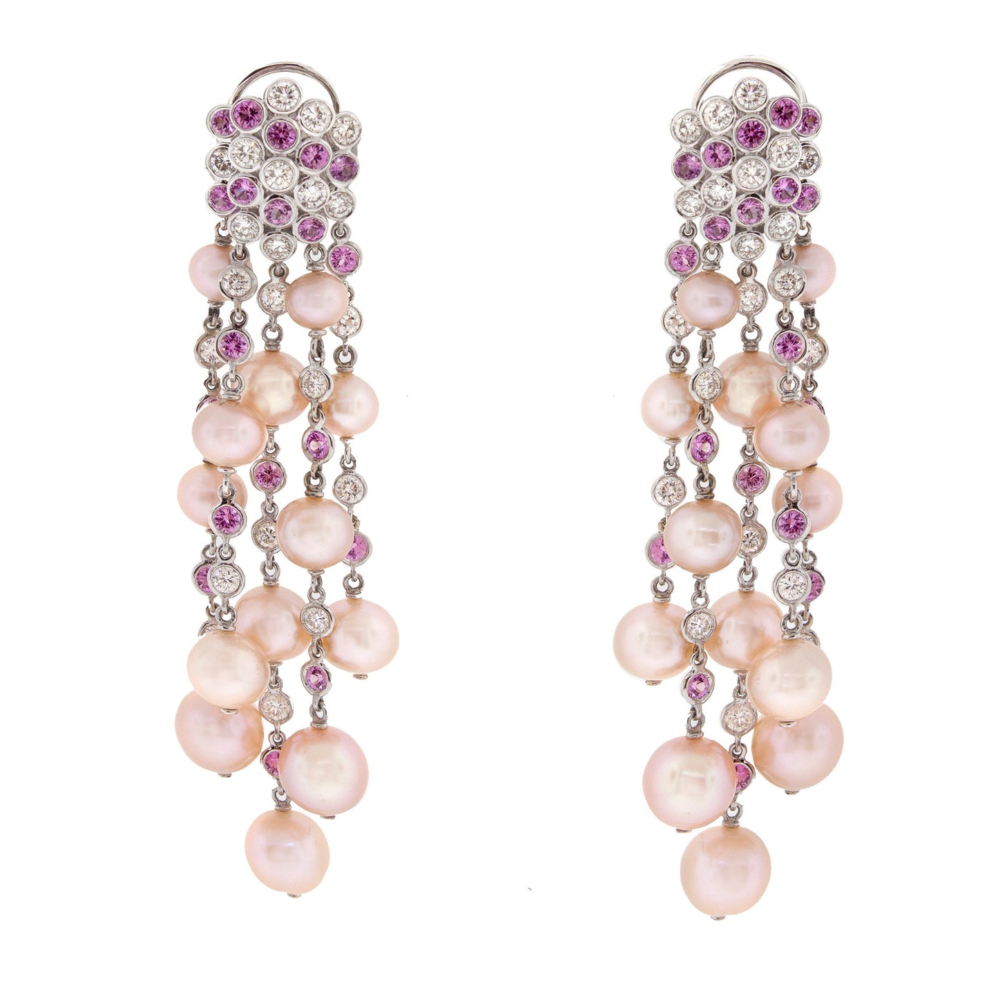 Fireworks | Pink Pearl Earrings