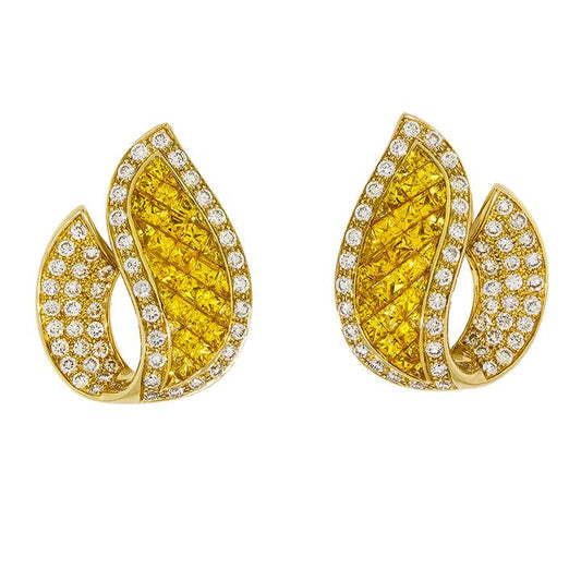 Coronation | Yellow Sapphire Earrings
