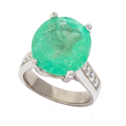 Promise | Round Emerald Ring 