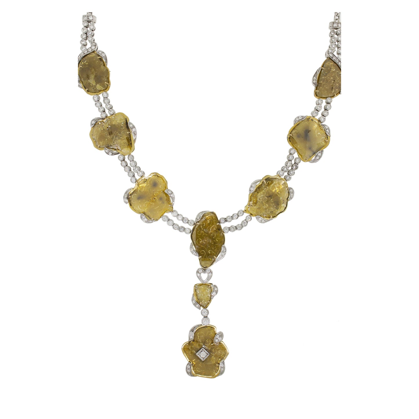 Surprise |  Slice Yellow Diamond Necklace