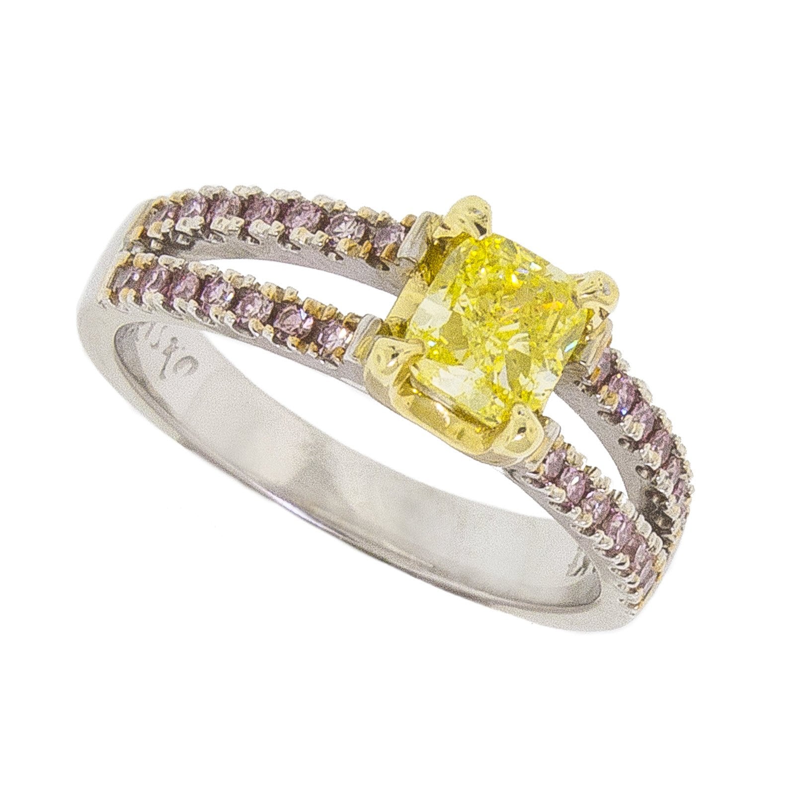 Shooting Star | Radiant Yellow Diamond Ring 